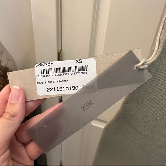 Fear of God Essentials Relaxed Sweatpants, Color: Seafoam - Picture 10 of 13